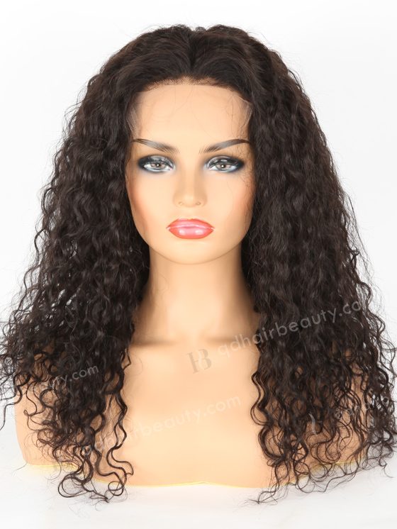 In Stock Indian Remy Hair 20" Molado Curly Natural Color HD Lace Closure Wig CW-01016